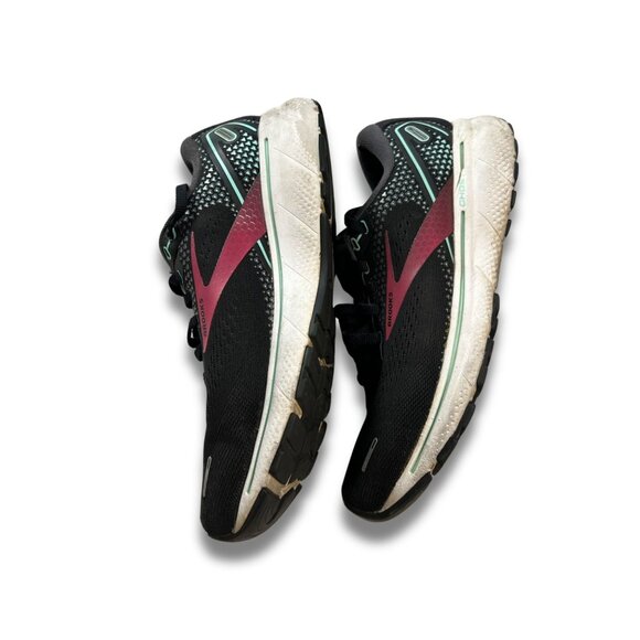 Brooks Ghost 14 Womens Running Shoes Size 7.5 Black/Pink Cushioned - Picture 6 of 7